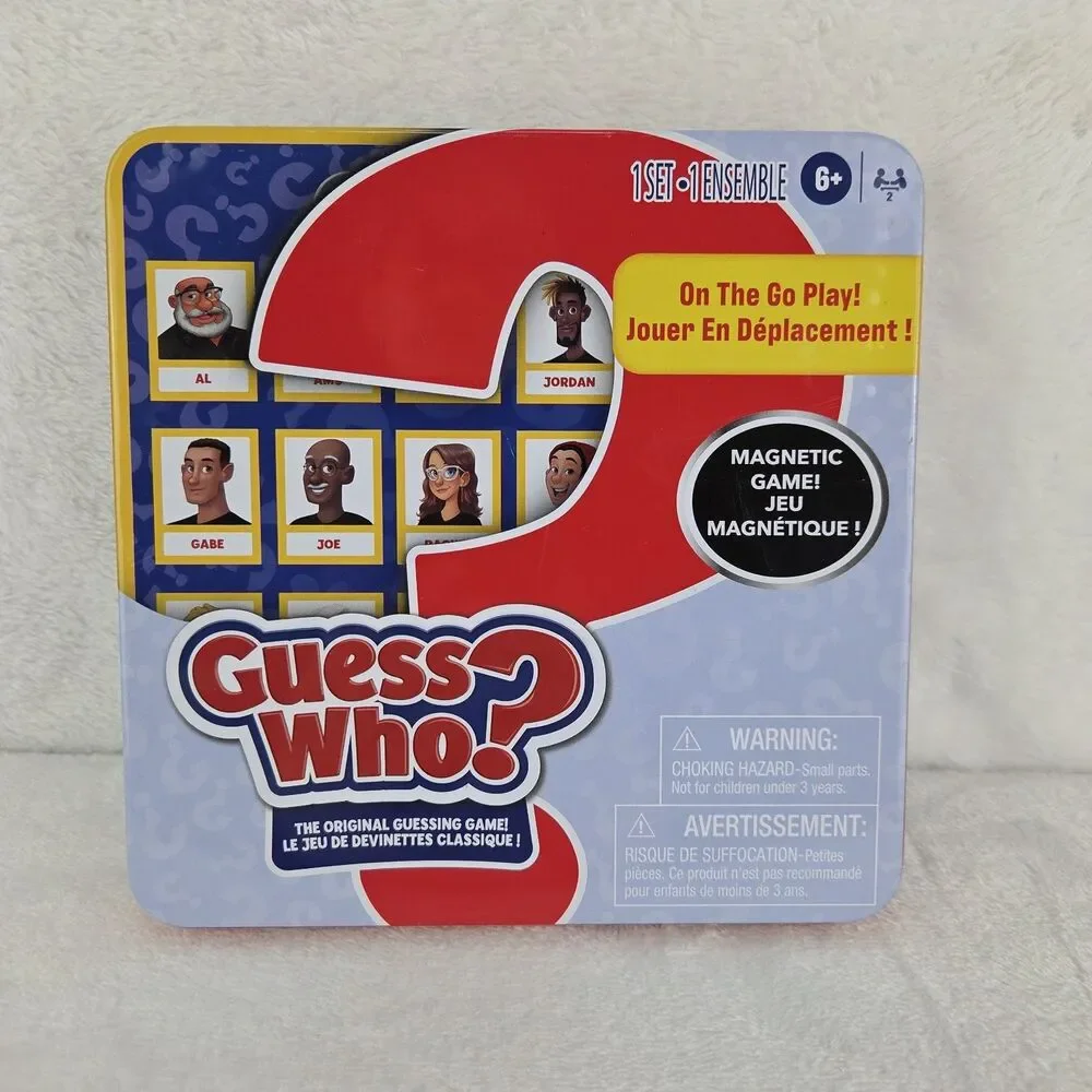 Guess Who Travel‎ Tin Game 2024 Magnetic Edition New Open Box Complete